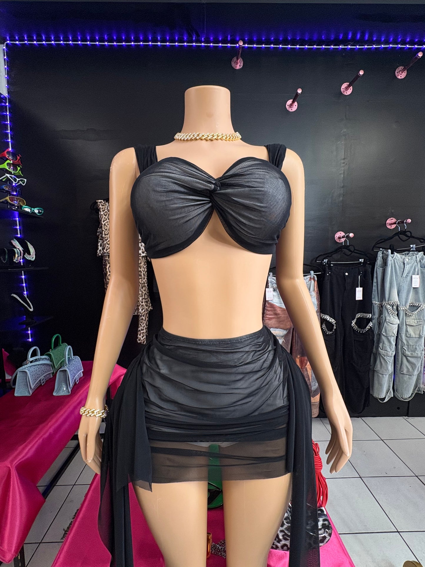 DARK DESIRE SKIRT SET