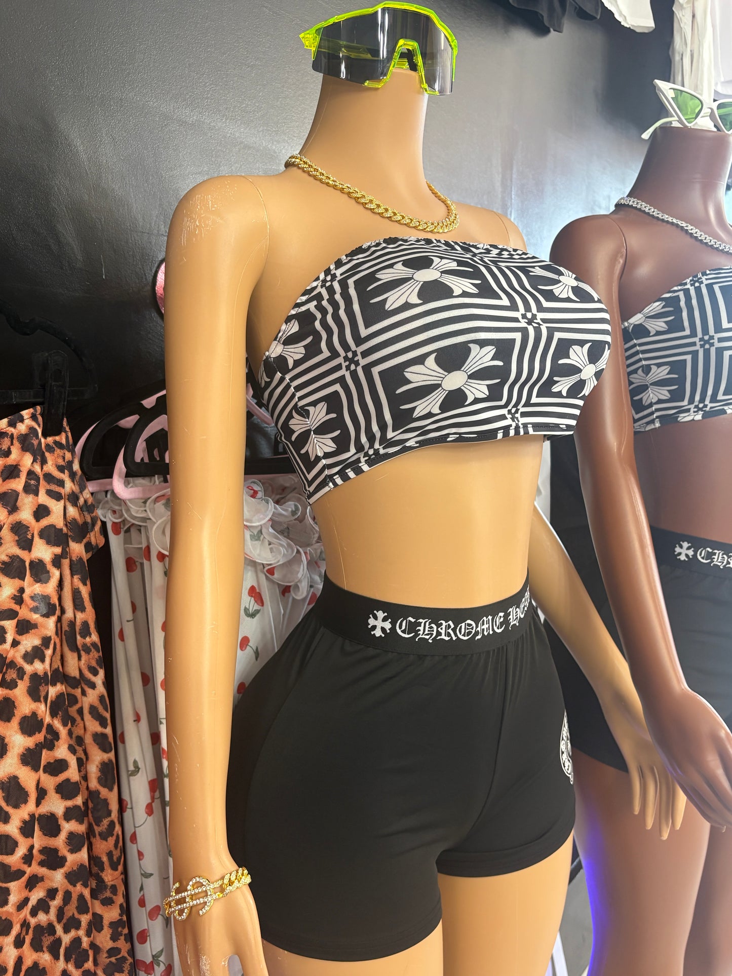 C. Hearts Shorts Set