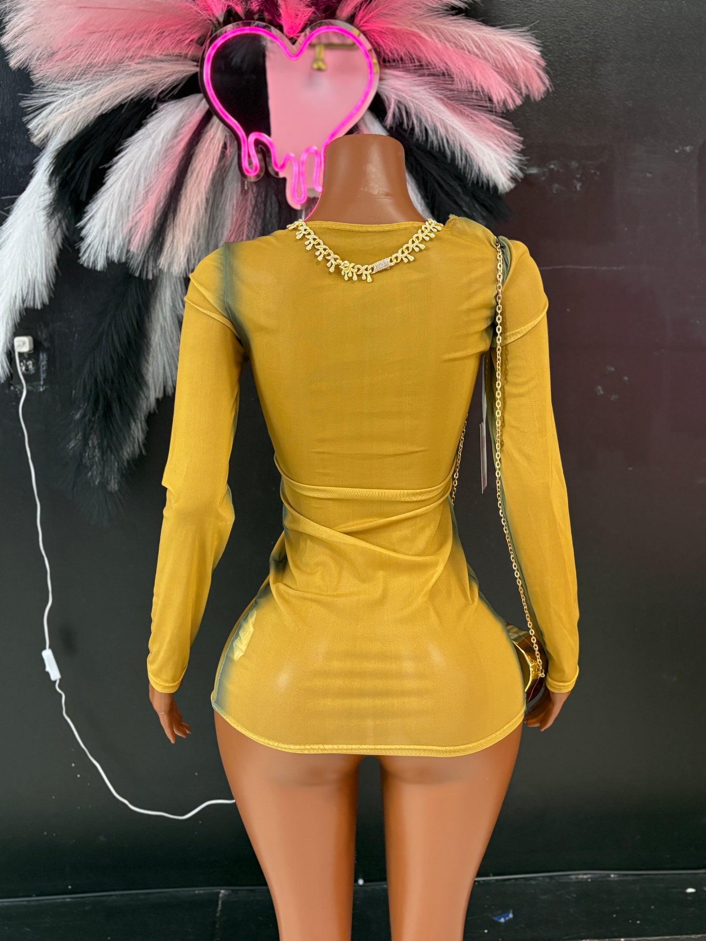Heavenly Angel Mesh Dress