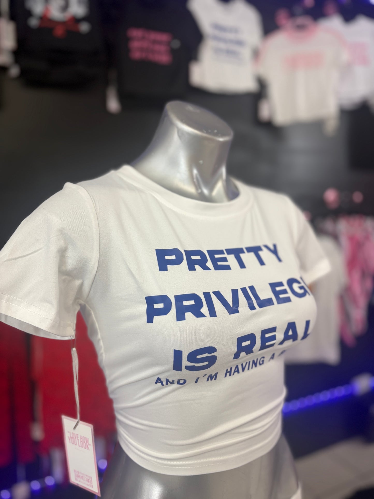 Pretty Privilege Crop Tee