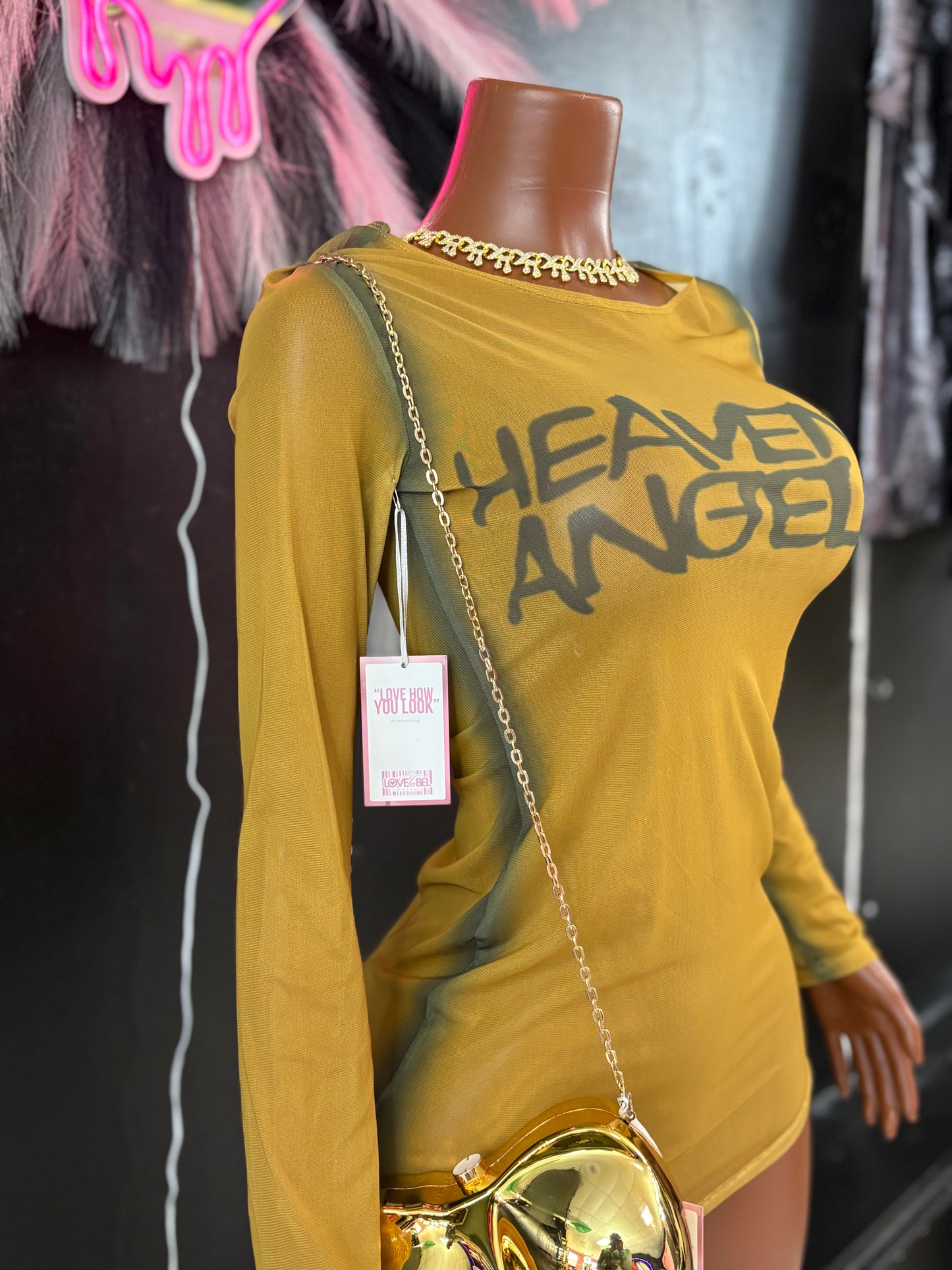Heavenly Angel Mesh Dress