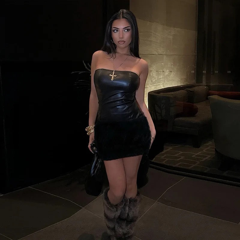 DARK VIXEN FUR DRESS