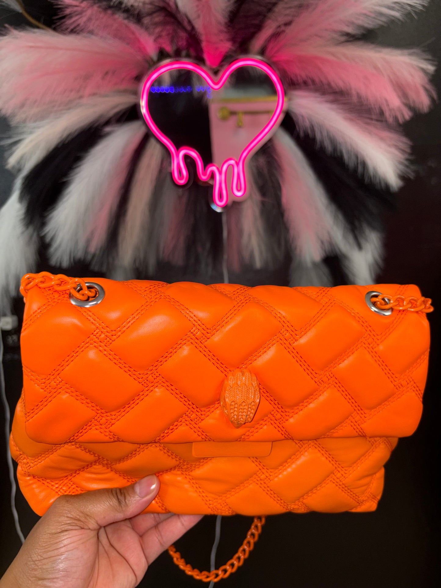 Sunset Luxe Quilted Crossbody Bag