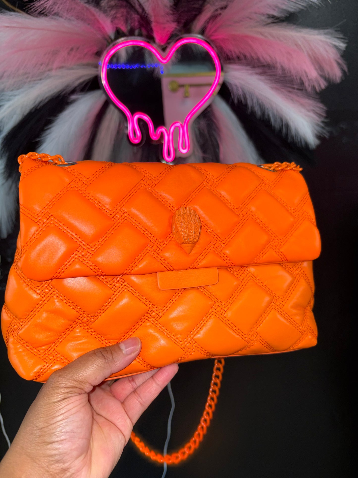 Sunset Luxe Quilted Crossbody Bag