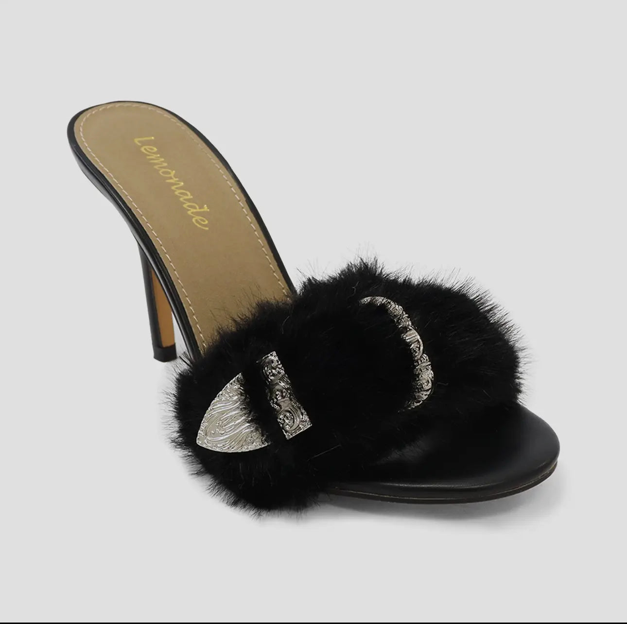 Luxury Fur Mule Heels