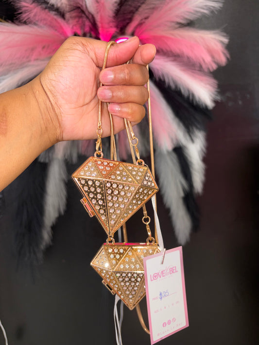 Diamond Luxe Rhinestone Crossbody Bag