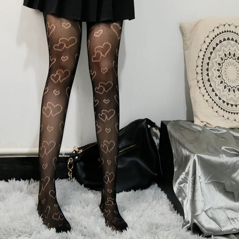 Double Heart Stockings