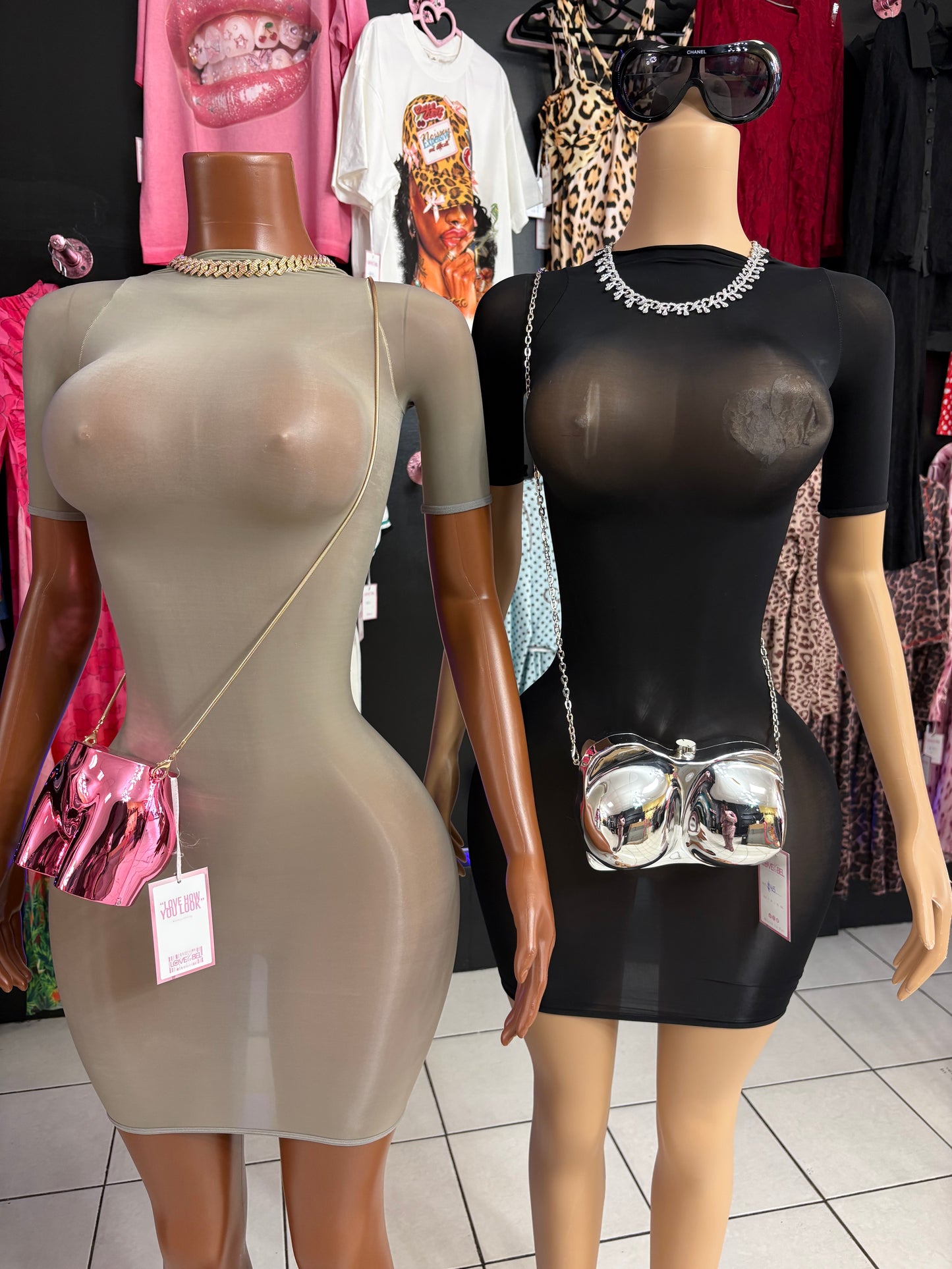 Body Talk Mesh Dress
