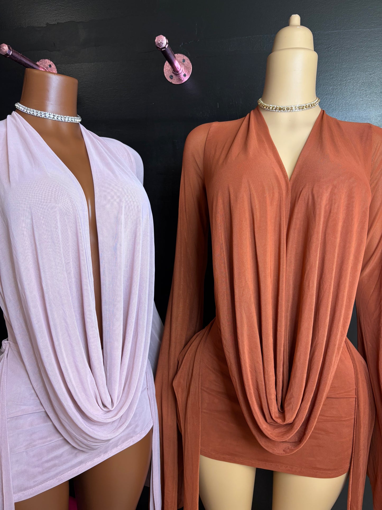 DRAPE ME DOWN MINI DRESS